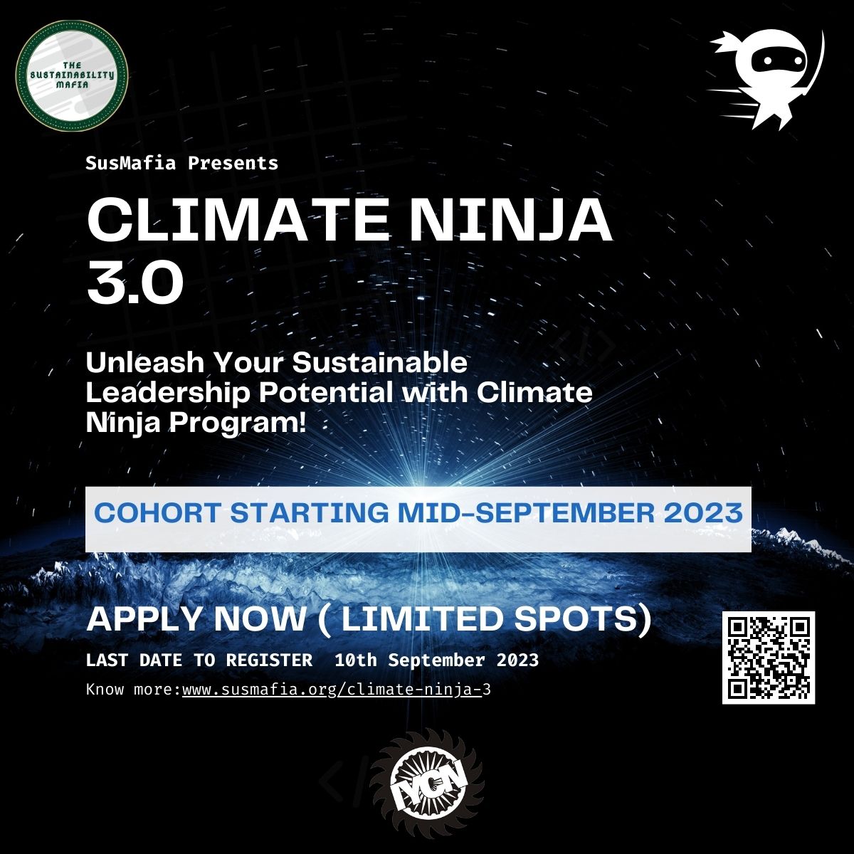 Joint Call for Applications – Climate Ninjas Program | Bridging the Gap: Empowering Youth from Knowledge to Action